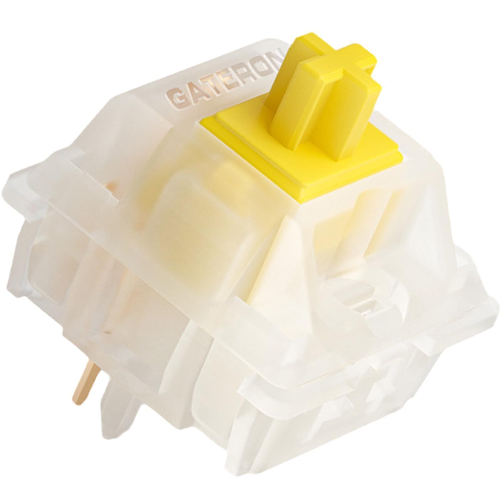 Gateron Milky Yellow Pro Pre-lubed Switches 5pin Linear for MX Mechanical Key...
