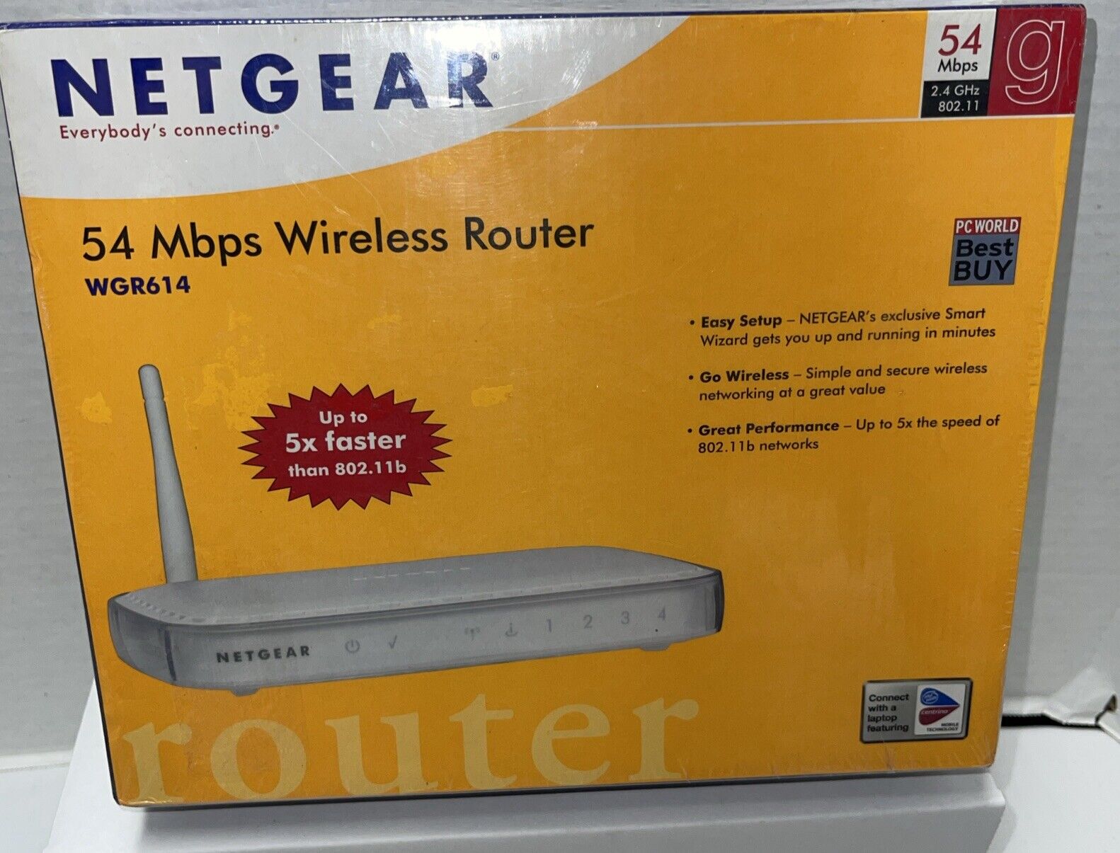 Netgear WGR614 Wireless-G Router New Sealed