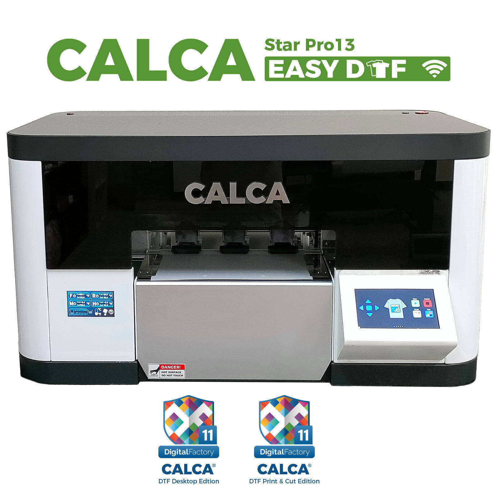 CALCA ProStar 13in WIFI DTF Printer With Dual Epson F1080-A1 Printhead