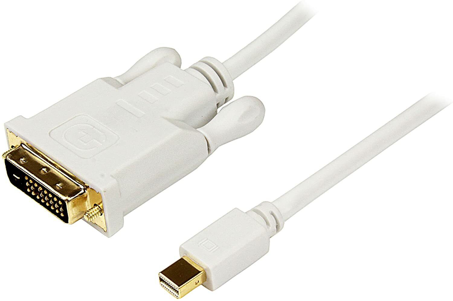 StarTech 6ft Mini DisplayPort to DVI Adapter Converter Cable - White