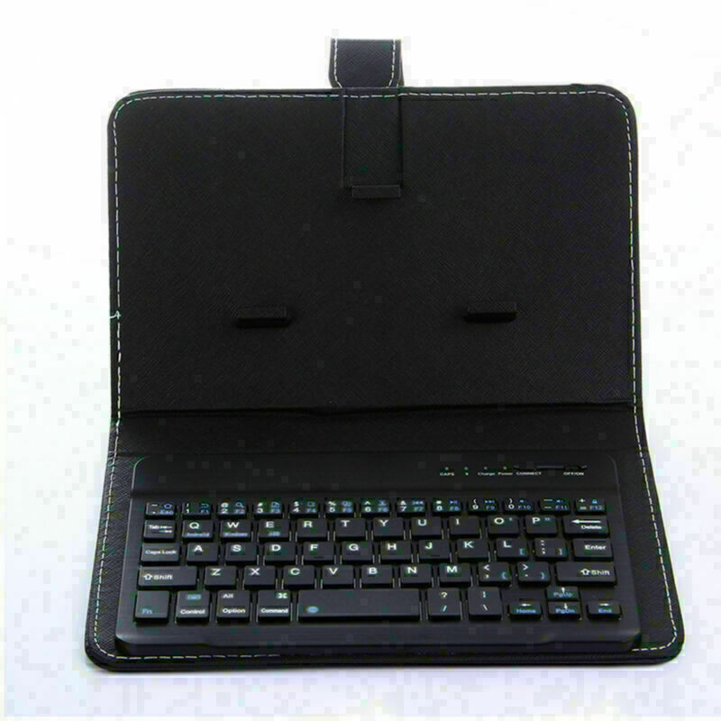 Mini Portable Leather Wireless bluetooth Keyboard for pc Smartphone