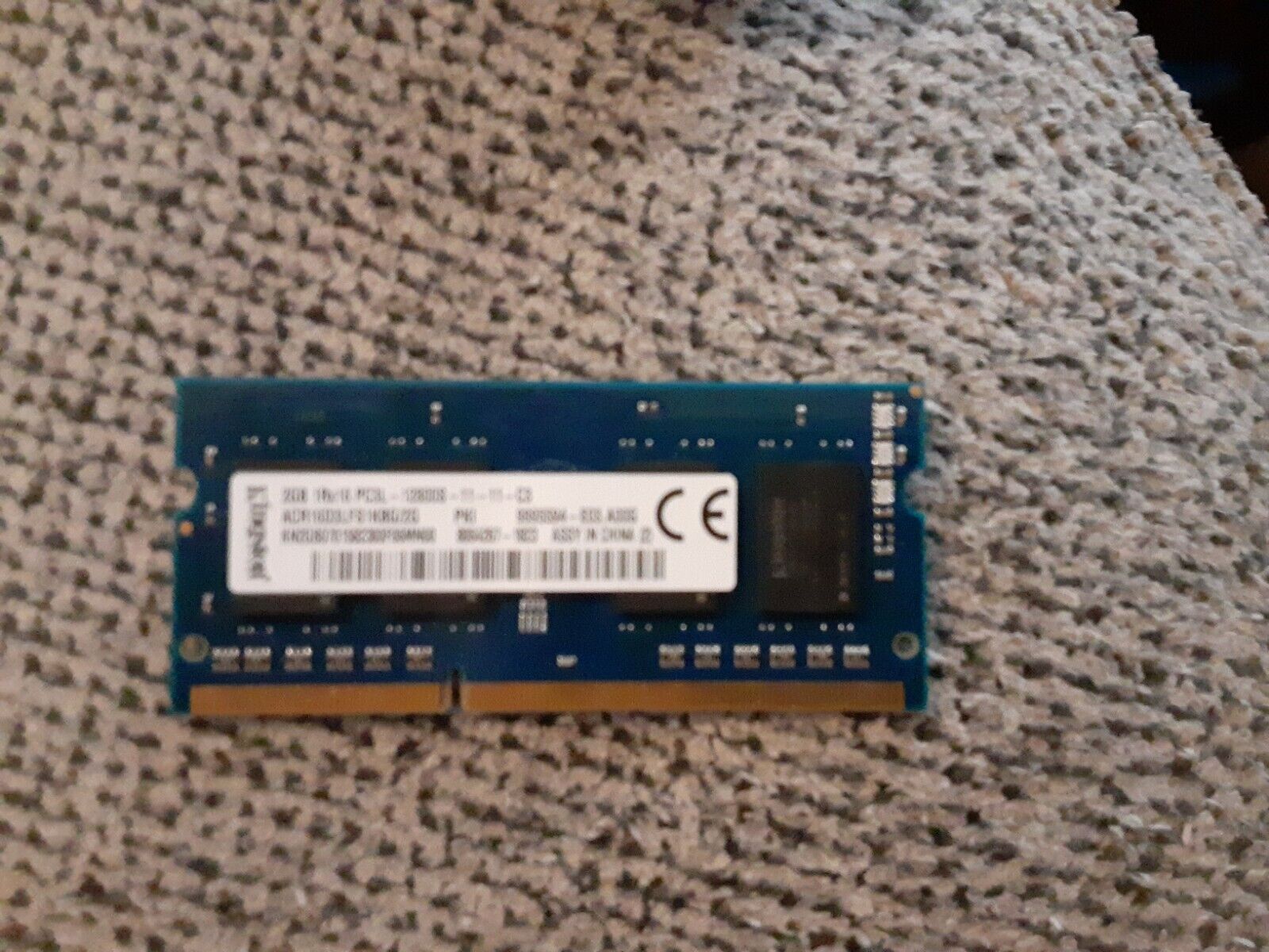 Kingston 2GB 1Rx16 PC3L-12800S DDR3 Laptop Memory 9995594-E03.A00G