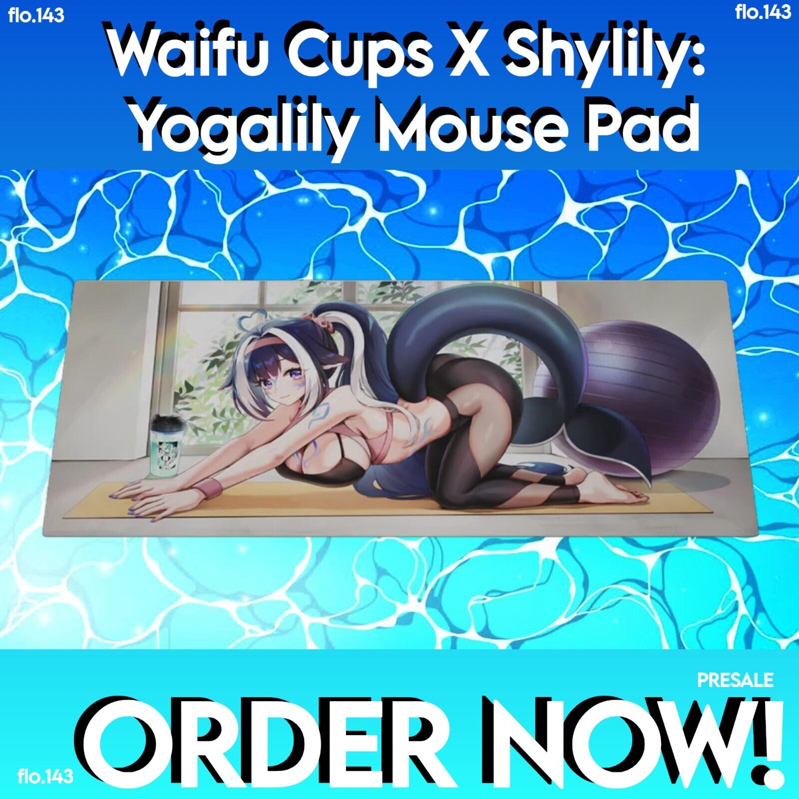 Gamersupps Waifu Cups x Creator Shylily: Yogalily Mouse Pad - Presale
