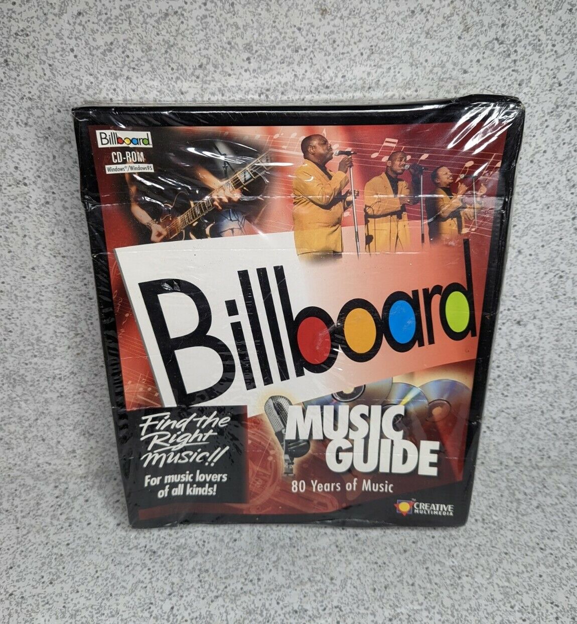Vintage Billboard Music Guide  80 Years of Music CD-ROM for Windows Big Box Rare