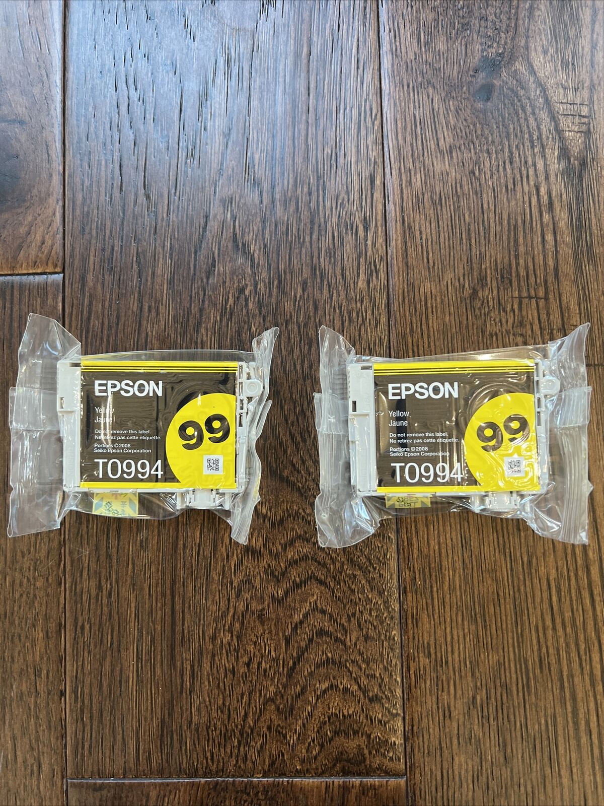 Epson 99 Ink Cartridges Two Yellow T0994 Genuine Open Box