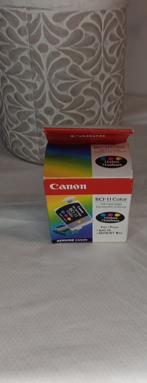 3pk Genuine Canon BCI-11 Color Ink Cartridge BJC-50 70 80 85 55 85w