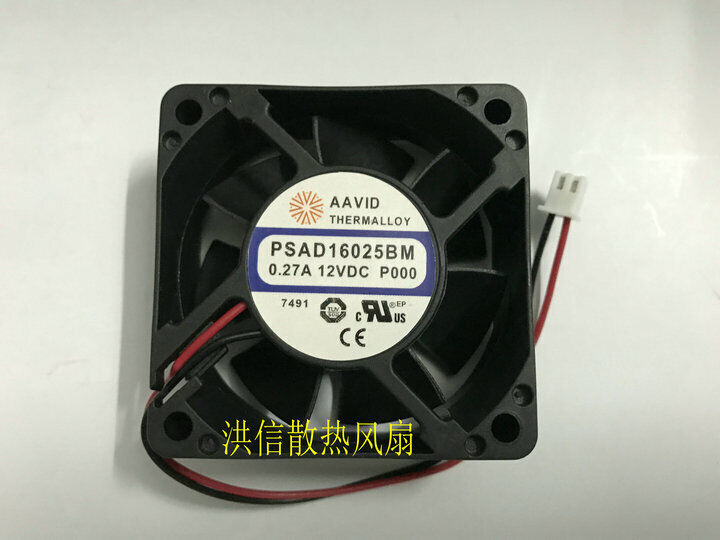 1 PC AAVID THERMALLOY Fan PSAD16025BM DC12V 0.27A S7 S9 inverter fan 2 Pin 6CM