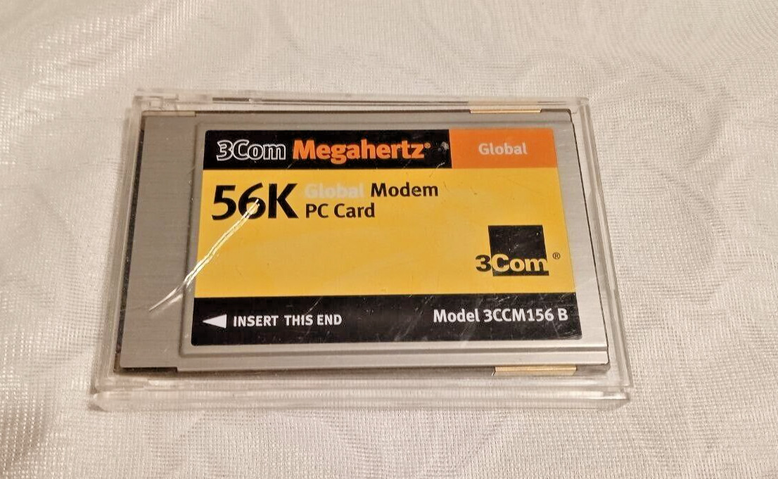 Megahertz 56K Global Modem PC Card Modem 3CCM156B 3 COM