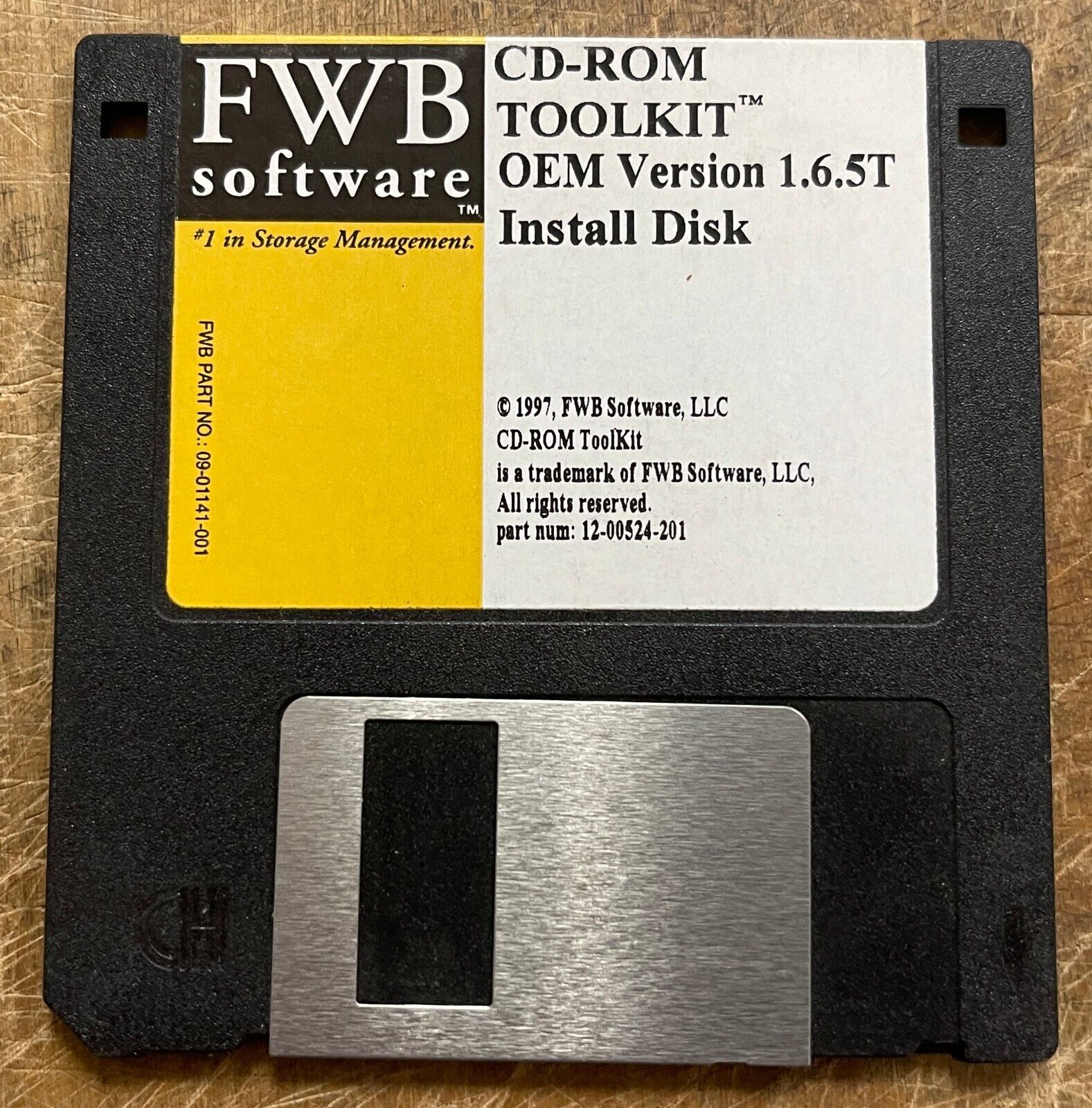 Vintage FWB CD-ROM TOOLKIT OEM Version 1.6.5T Floppy TESTED and WORKING