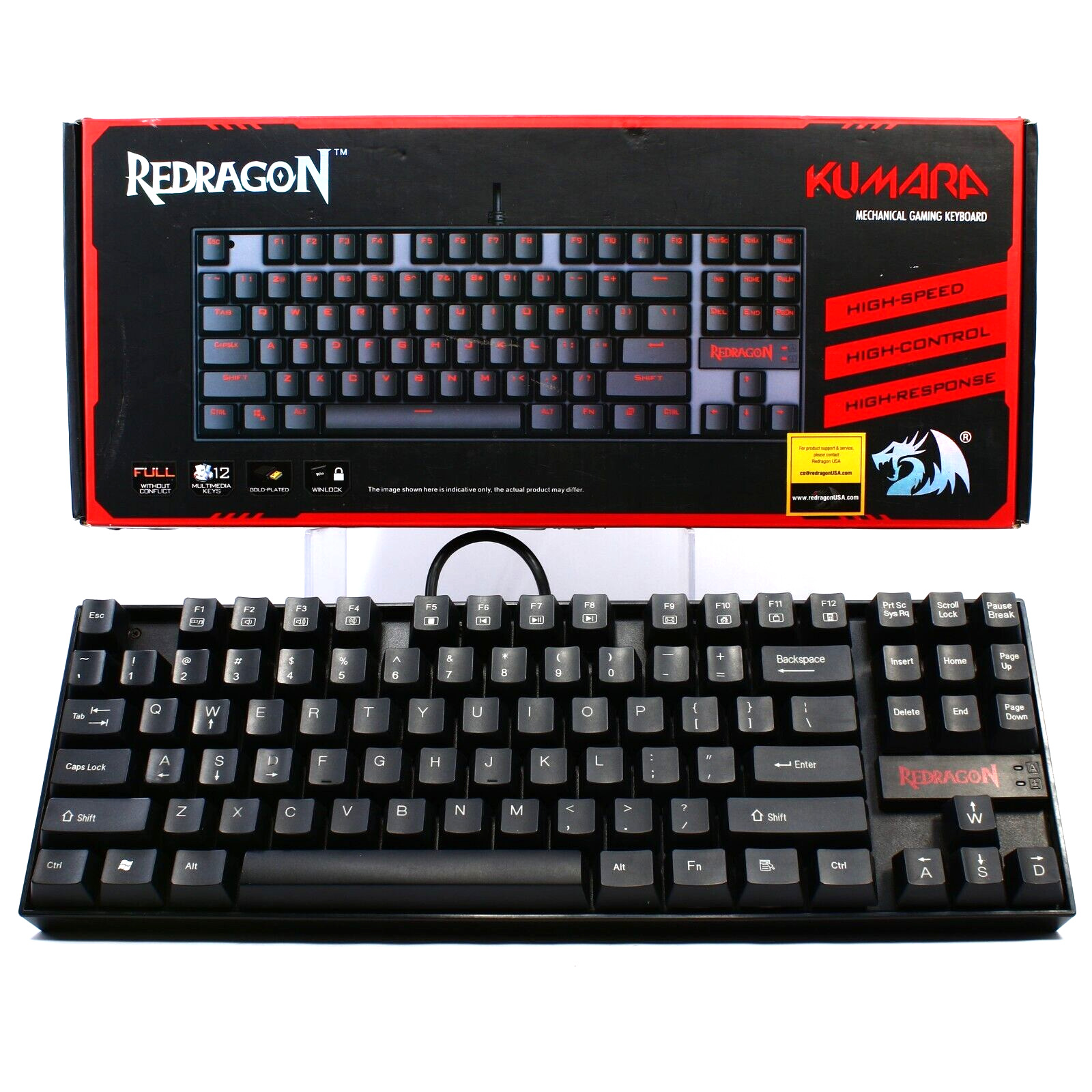 REDRAGON Kumara LED Backlit Mechanical Gaming Keyboard TKL (with Box) ● Fast ✉