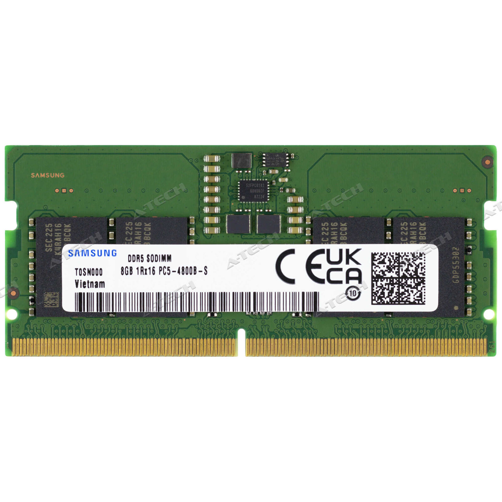 Samsung 8GB 1Rx16 PC5-4800 SODIMM DDR5-38400 Non-ECC 262pin Laptop Memory RAM 1x