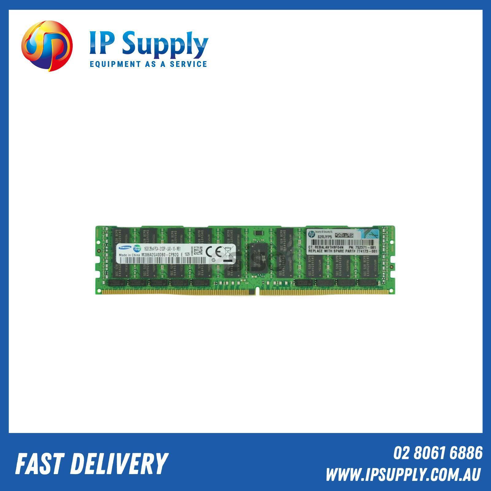 HP 774173-001 752371-081 16Gb RAM Server PC4-2133L Dual Rank x4