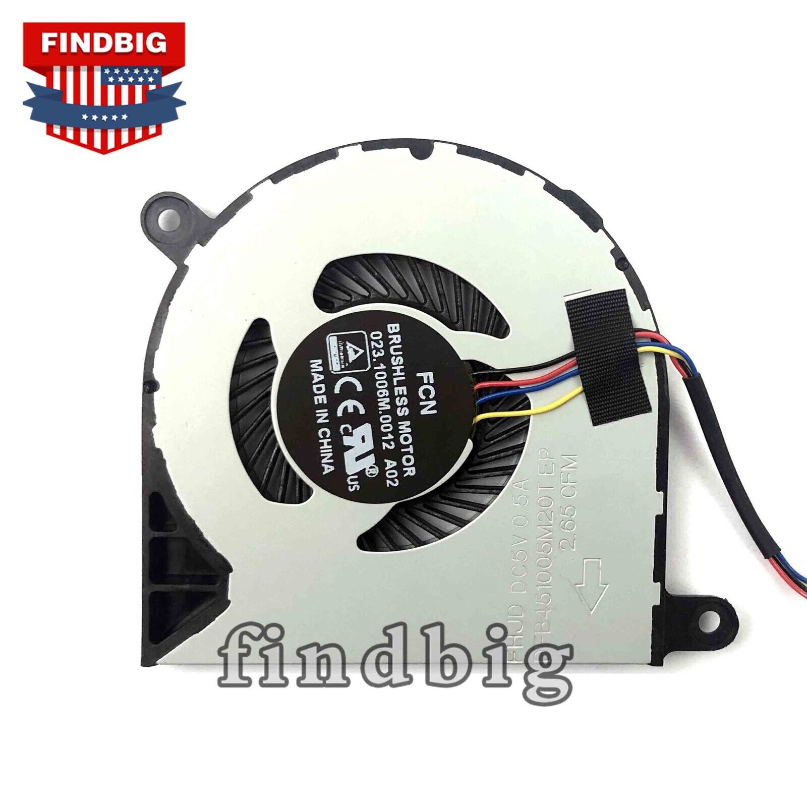 New CPU Cooling Fan for Dell Inspiron 13 5368 5378 5379 7368 7375 7378 031TPT