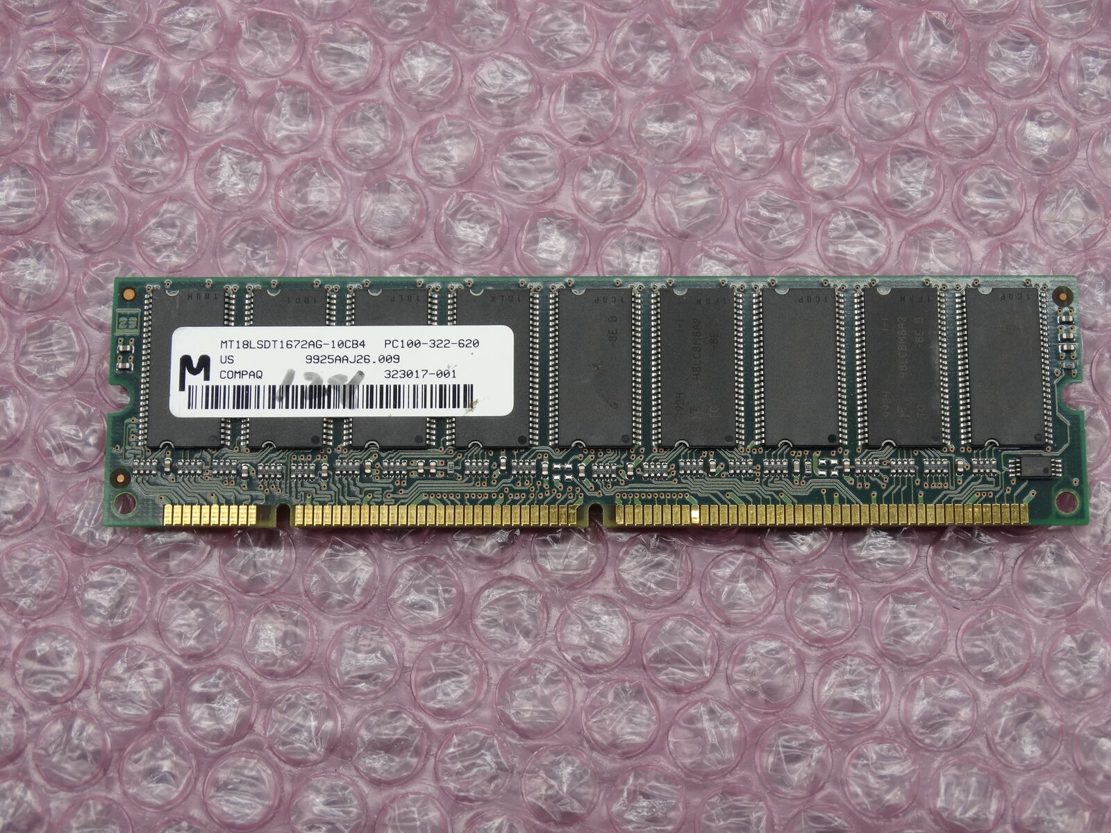Micron 64MB Memory RAM PC100-322-620 Mainframe Collection