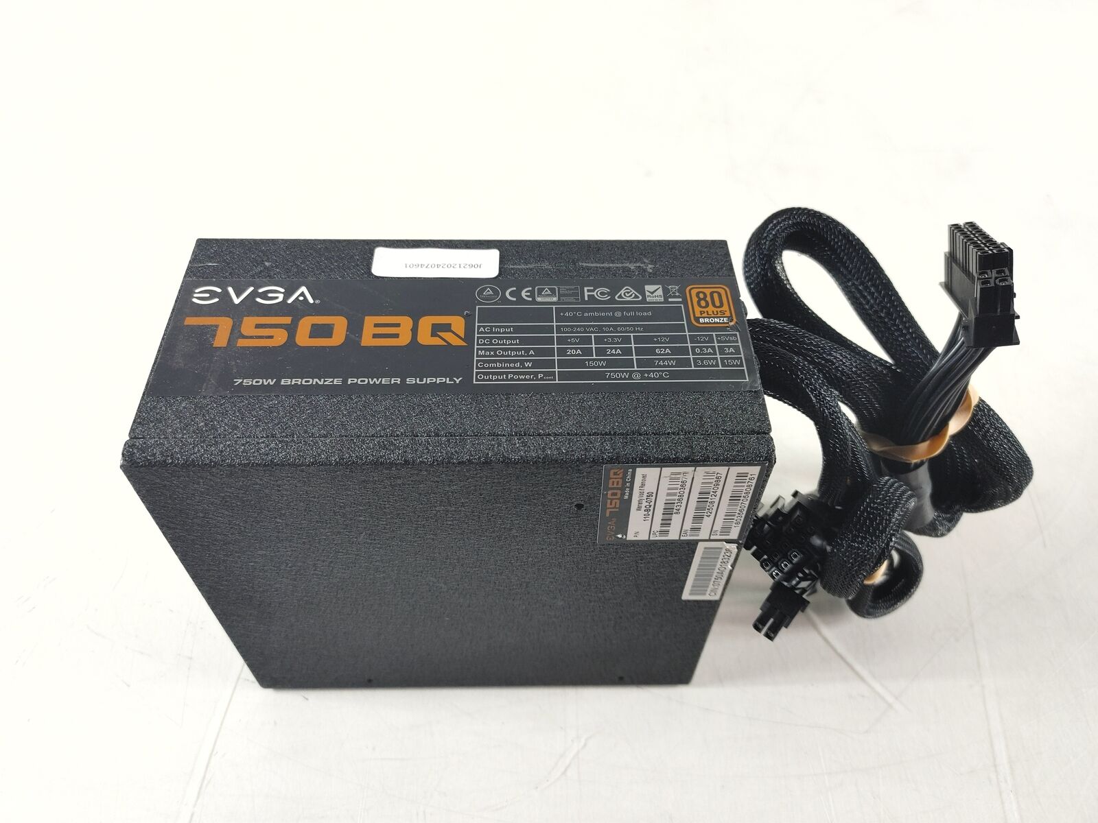 EVGA 750 BQ 750 W 20+4 Pin ATX Desktop Power Supply 110-BQ-0750