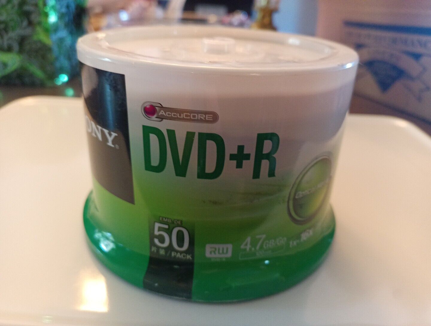 SONY DVD+R 4.7 GB Optical Media, 50 Pack 50DPR47SP Factory Sealed Fast Shipping