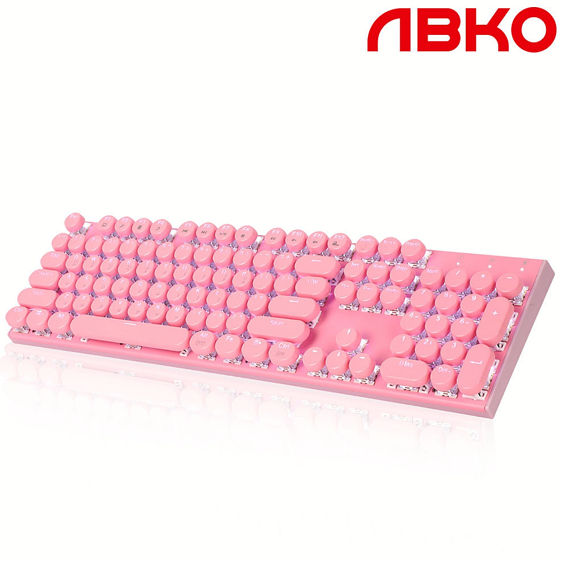 ABKO K840 Mechanical Gaming Keyboard 104Keys Quick Swap Switch(Blue Switch)