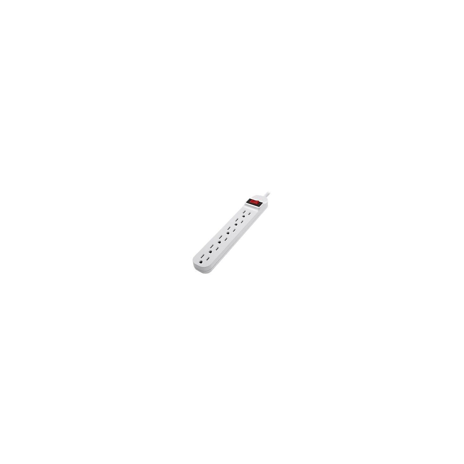 Belkin 6 Outlet Power Strip White (F9P609-03) F9P60903DP