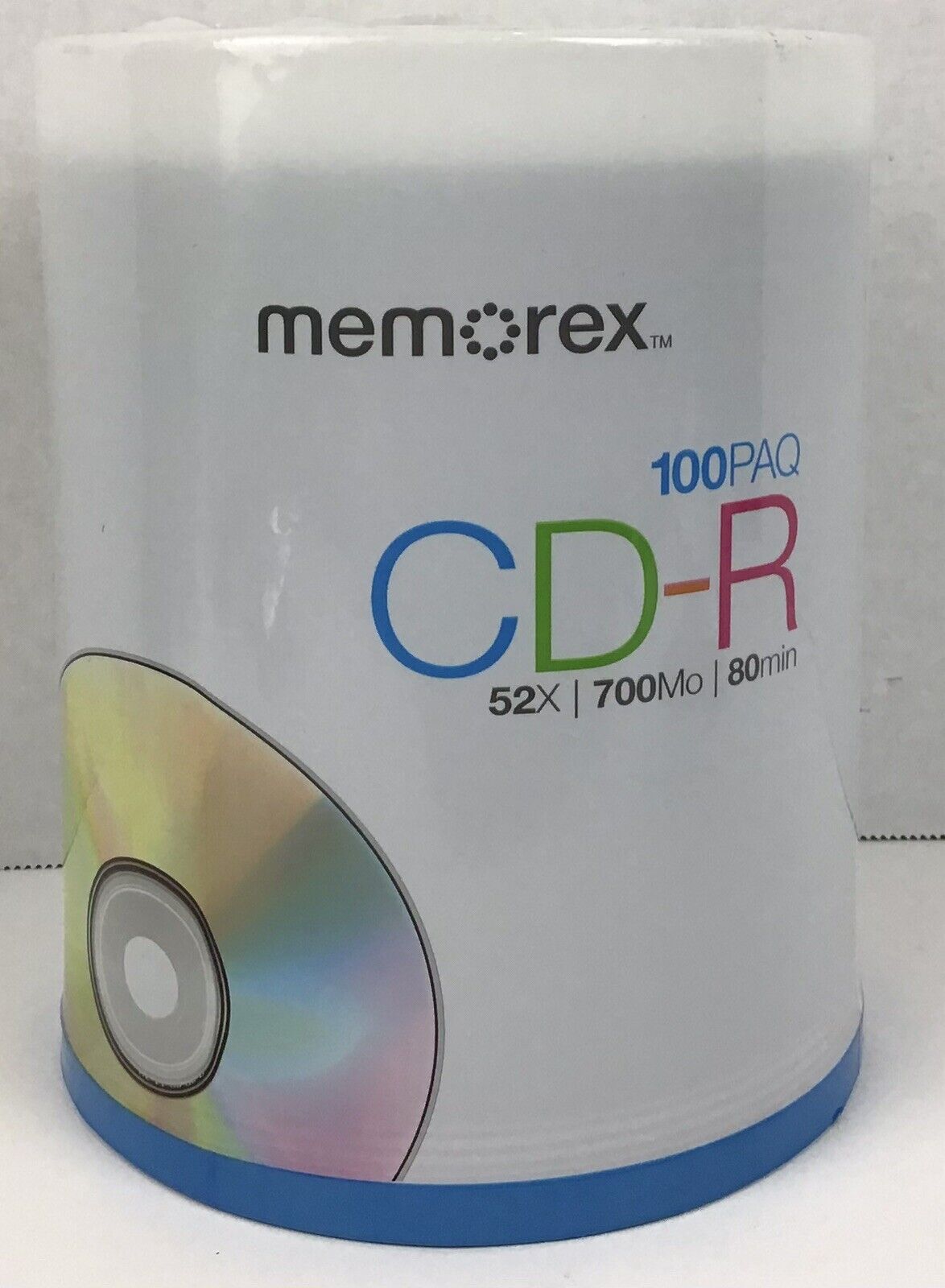 100 Pack Memorex CD-R Digital Media 52X 700mb 80 Min New Factory Sealed