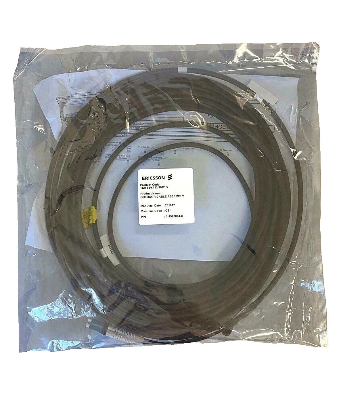 ERICSSON OUTDOOR CABLE ASSEMBLY TSR 899 113/10R1D NIB