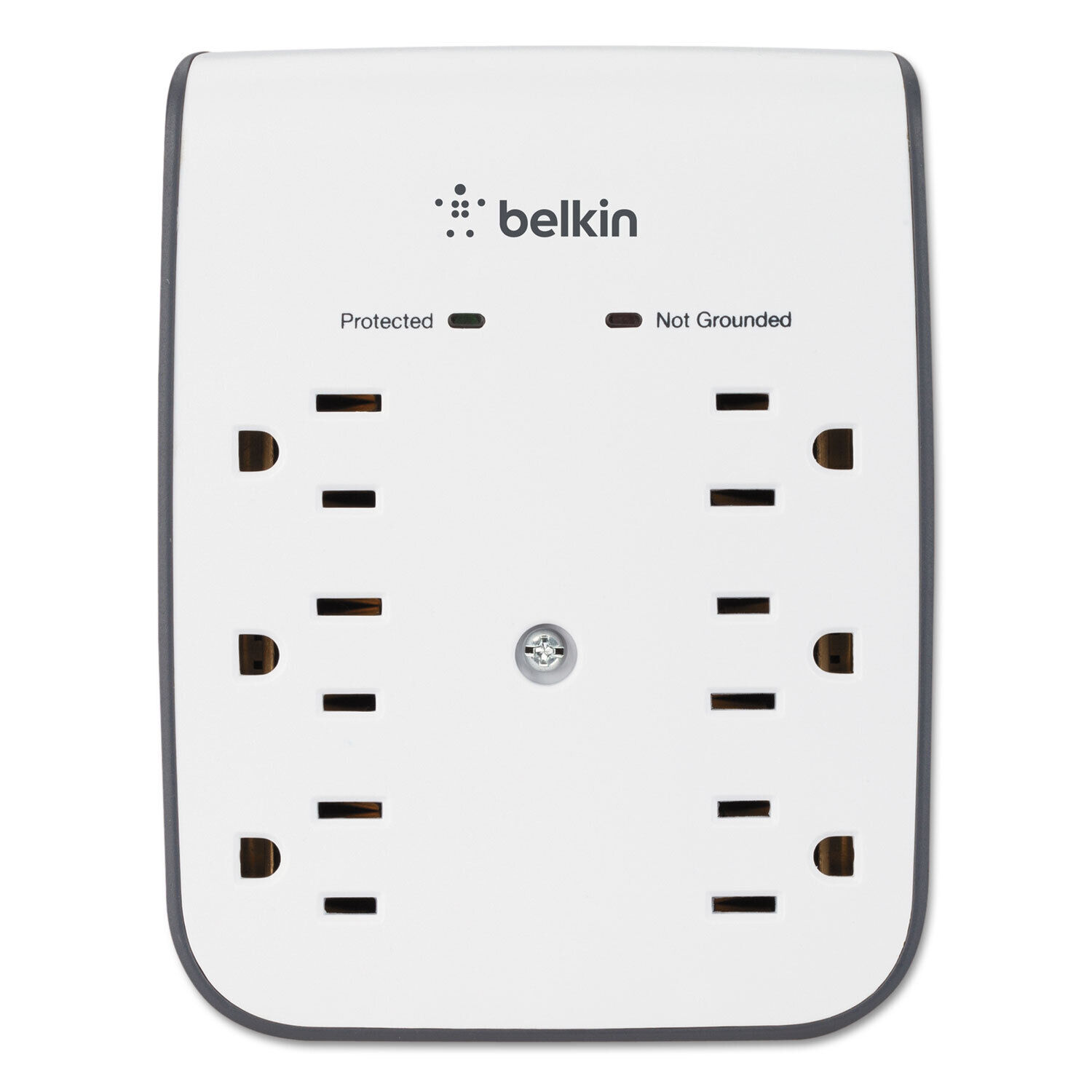 Belkin SurgePlus USB Wall Mount Charger 6 Outlets; 2 USB White BSV602TT