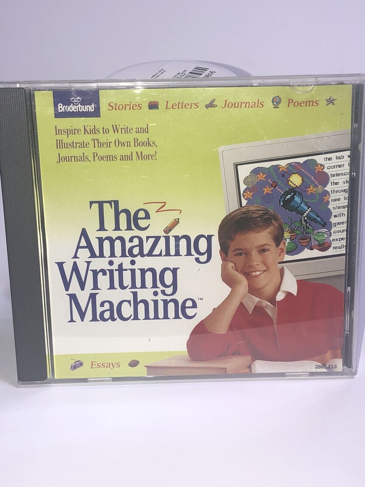 1995 Broderbund The Amazing Writing Machine ESSAYS CD~ROM