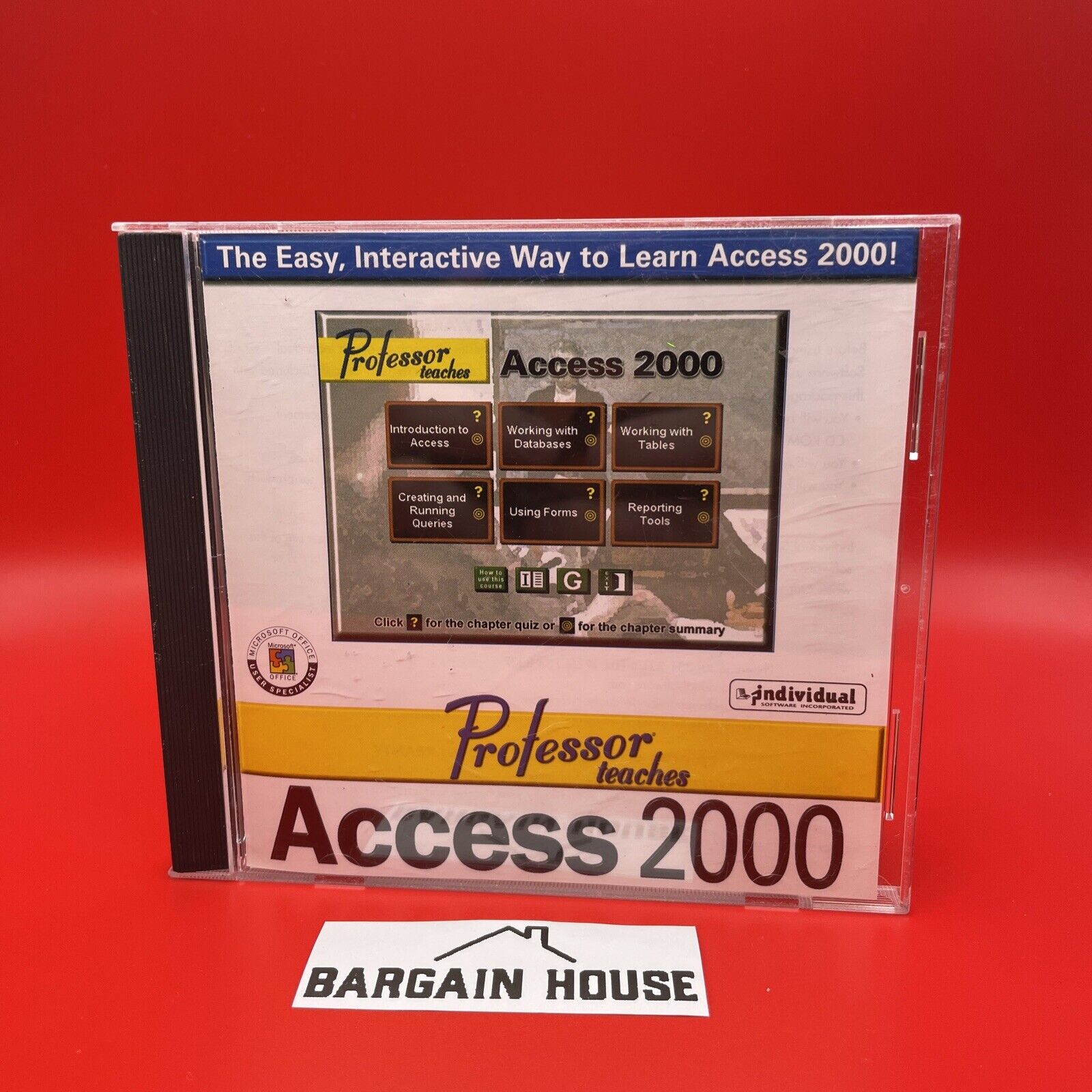 Professor Teaches Access 2000 PC Software VERY GOOD