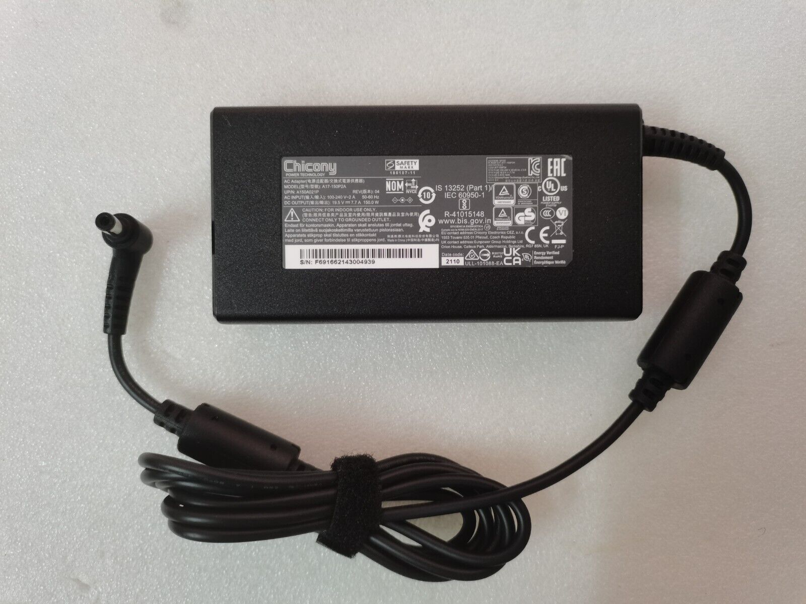 Genuine Chicony 19.5V 7.7A 150W A17-150P2A Charger for GIGABYTE G5 KF5-G3US353SH