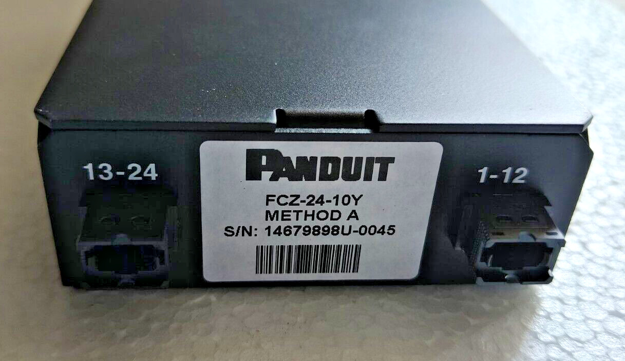 Panduit FCZ-24-10Y OM4 QuickNet™ twelve LC duplex adapters to two male MTP