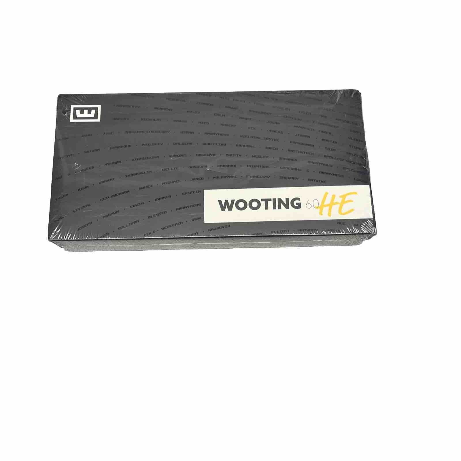 Wooting 60HE 60% RGB Analog Input Gaming Keyboard Black WK3-US2-L60-001
