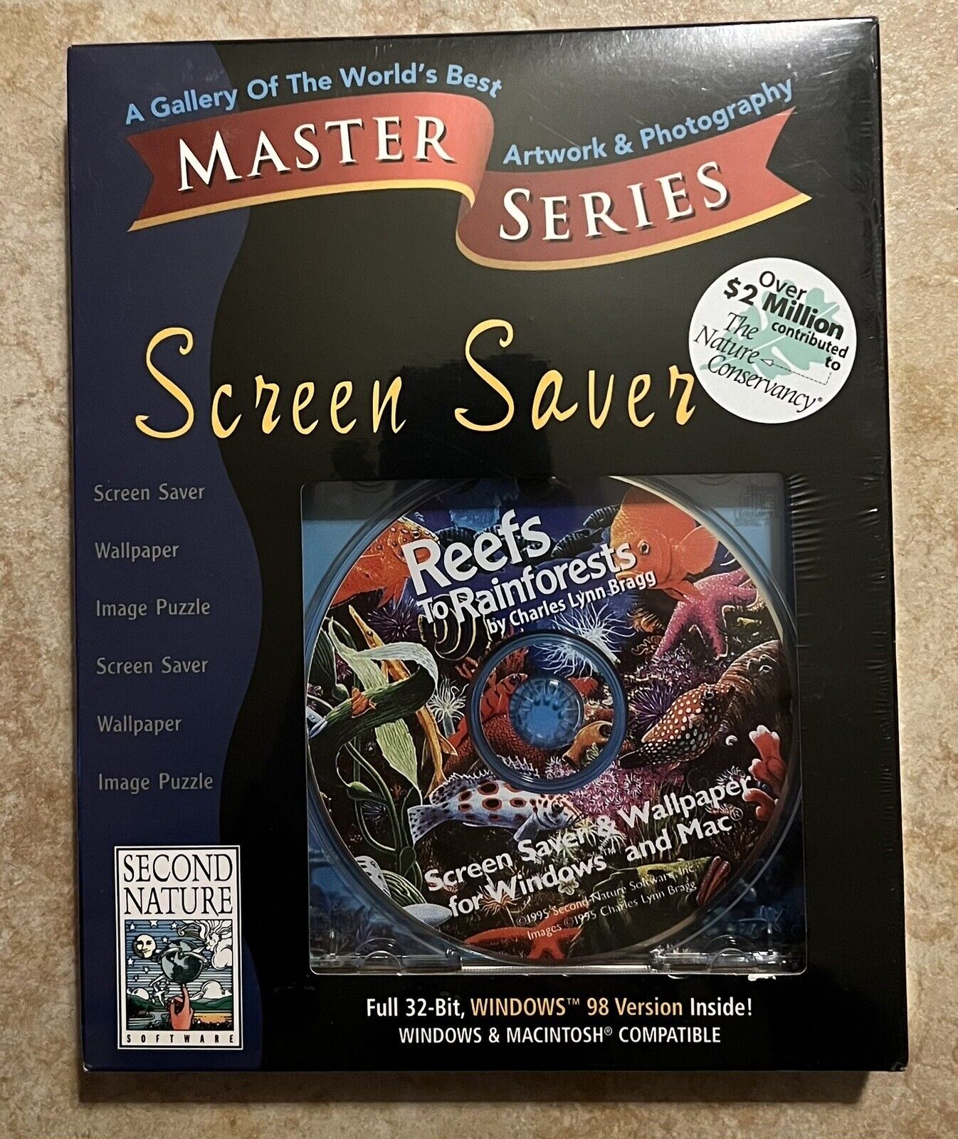 BRAND NEW SEALED Master Series Screen Saver Reefs to Rainforests PC Software