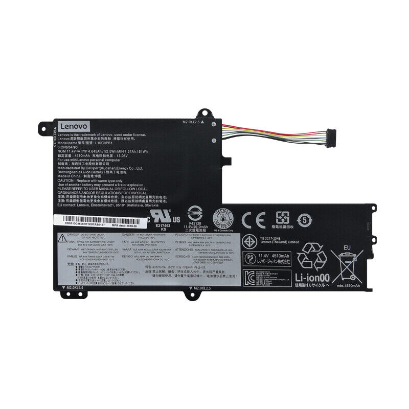 New Genuine L15L3PB0 L15C3PB1 Battery for Lenovo Flex 4-1470 320S-14IKB Yoga 510