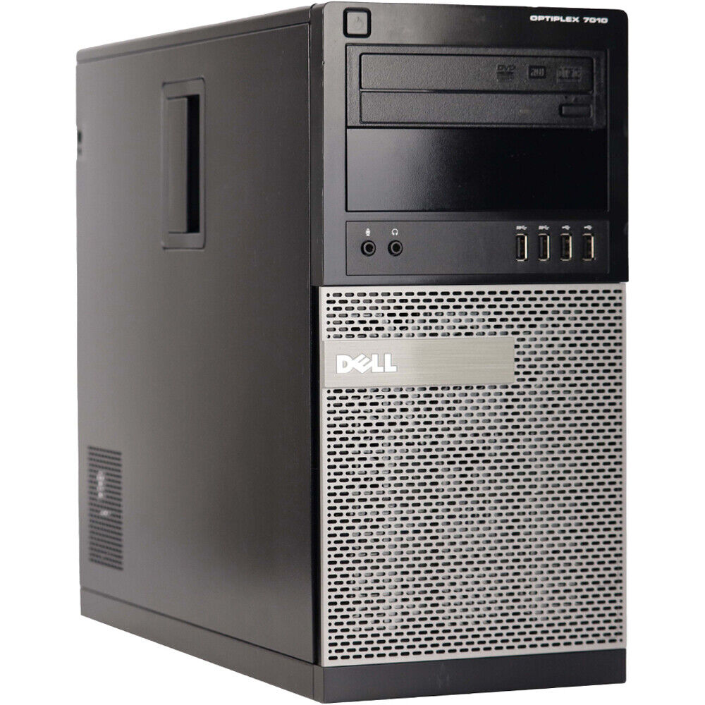 Dell Desktop Tower Computer Up To 16GB RAM 1TB HD/SSD 24in LCD Windows 10 Pro