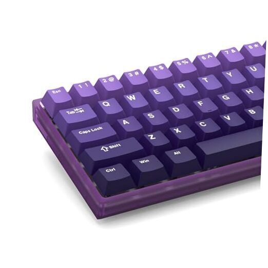 Womier PBT keycaps, Cherry Profile keycaps 75 percent, double Gradient Purple