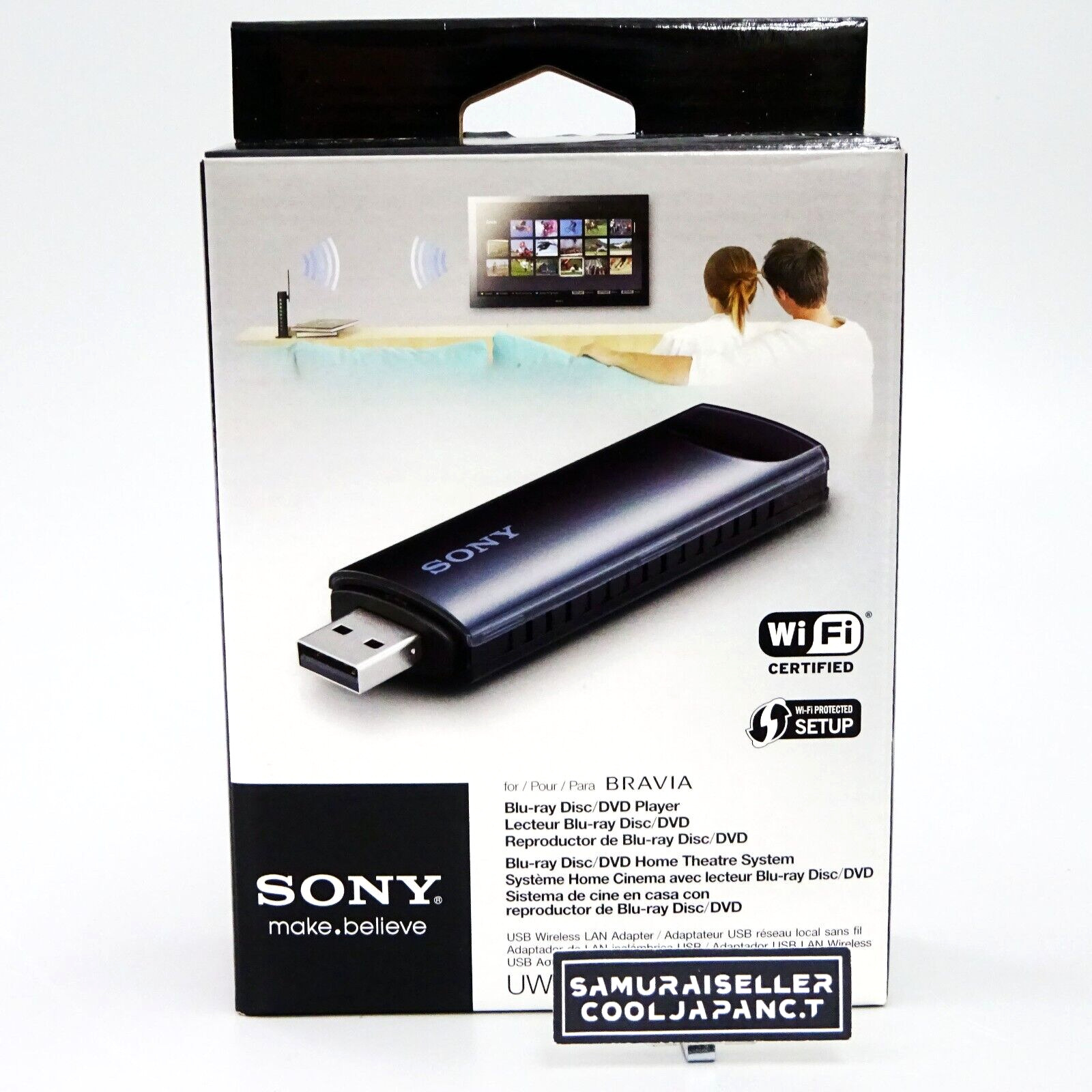 SONY BRAVIA USB wireless LAN adapter UWA-BR100 Japan Import NEW