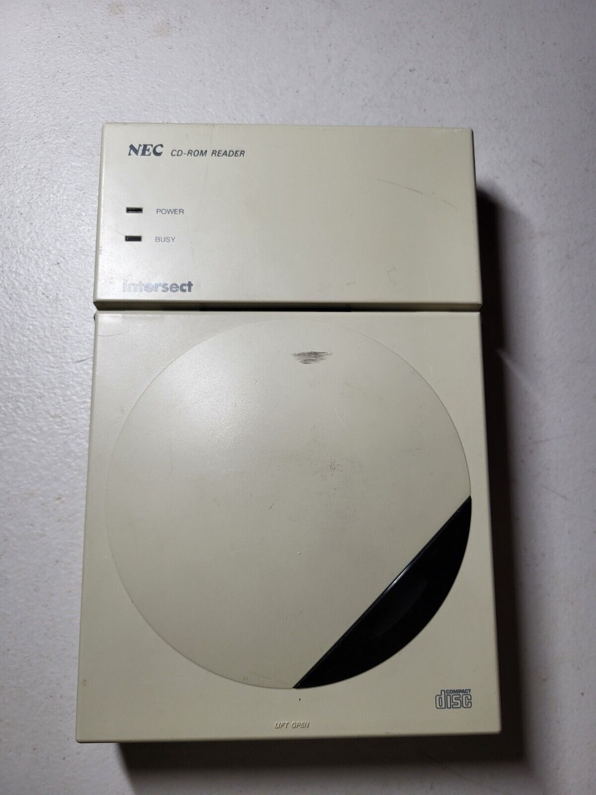 UNTESTED Vintage NEC Intersect CDR-3 External SCSI CD-ROM Reader 