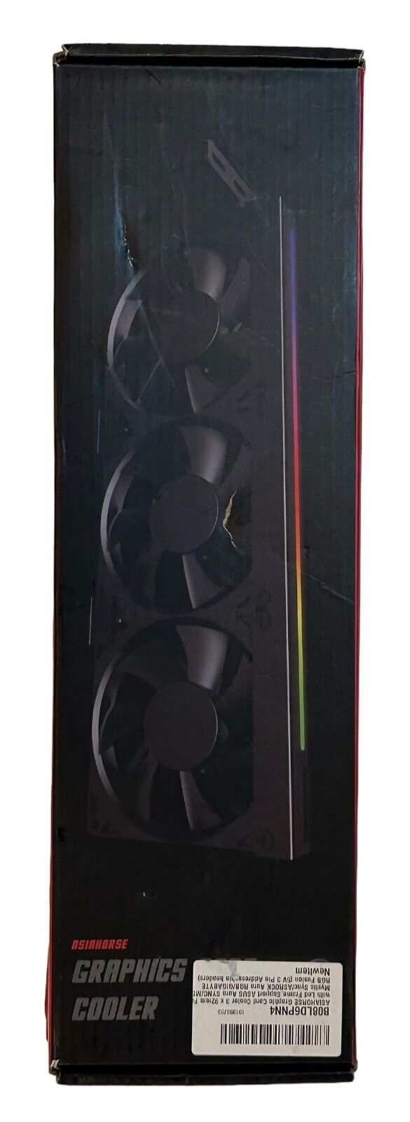 ASIAHORSE Graphic Card Cooler 3 x 92mm Fan with Led Frame,Support ASUS Aura SYNC