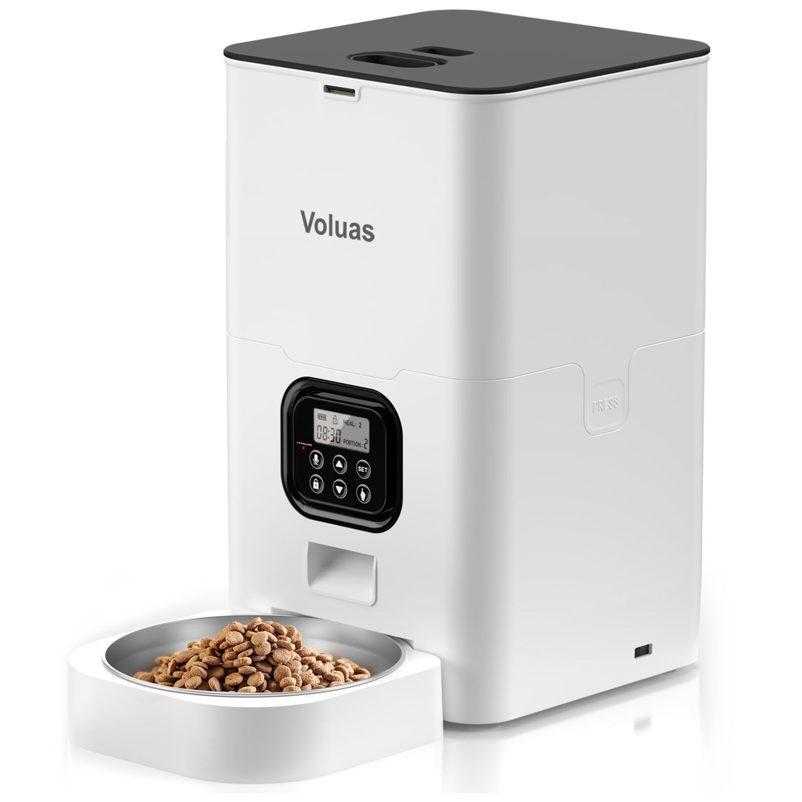 VOLUAS Automatic Cat Feeders - Pet Food Dispenser for Dry Food Timed Cat Feed...