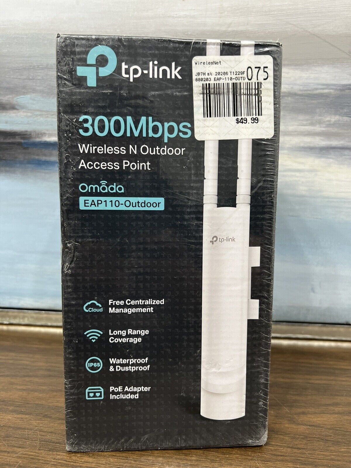TP-Link EAP110-Outdoor 2.4GHz 300Mbps Outdoor Wireless Access Point, Passive PoE