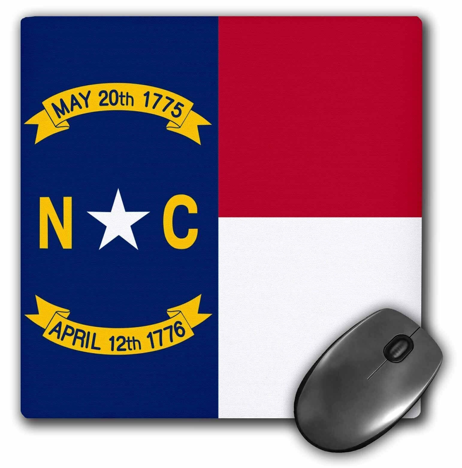 3dRose Flag of North Carolina NC - US American United State of America USA - Red