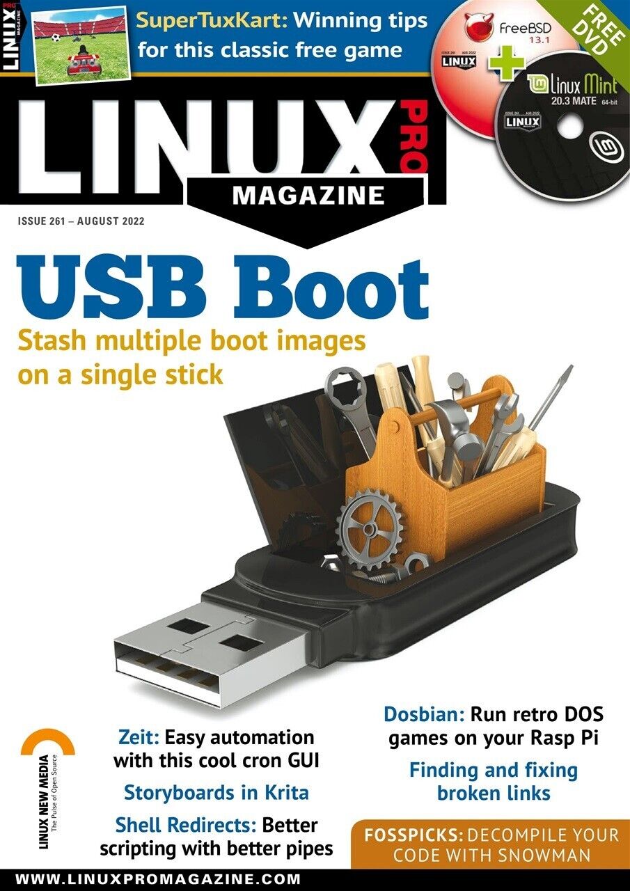 LINUX PRO MAGAZINE | AUG 2022 | USB BOOT - DVD INCLUDED