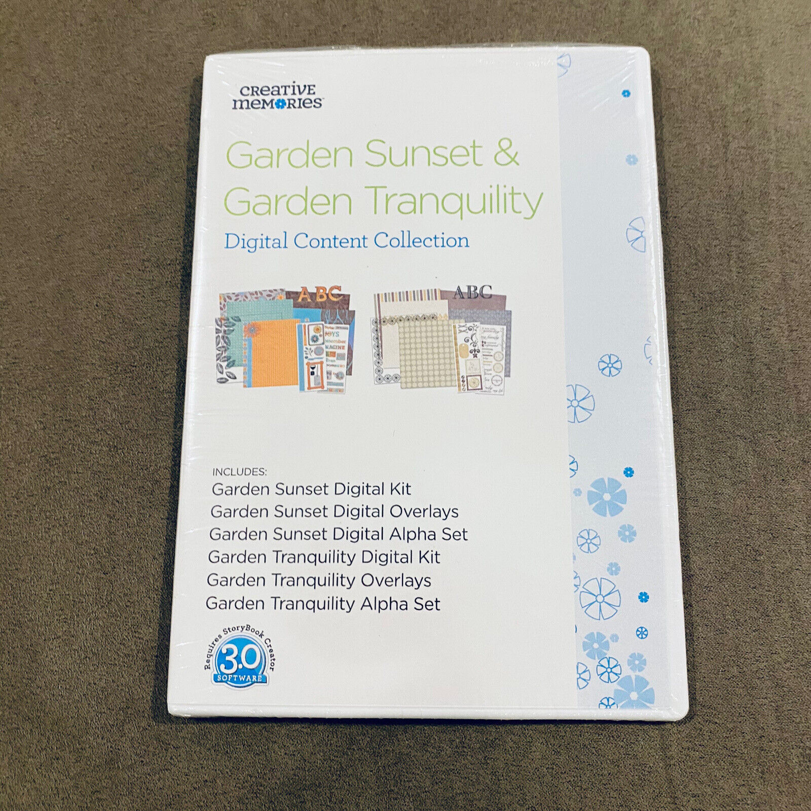 New Sealed Creative Memories Garden Sunset Tranquil Digital Content Software CD 