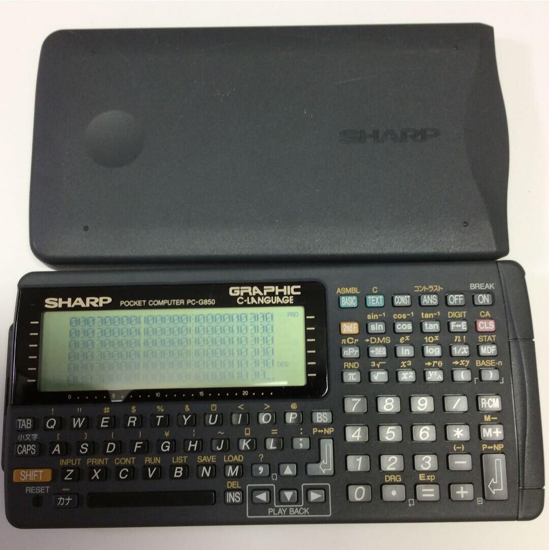Sharp Pocket Computer PC G850 Calculator Vintage Function Confirmed Operation