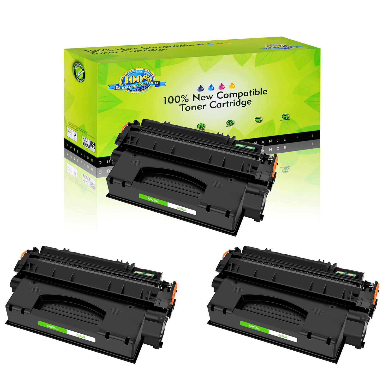 3 Pack Q5942A Toner Cartridge For HP LaserJet 4250 4250dtn 4250Dtnsl 4250tn