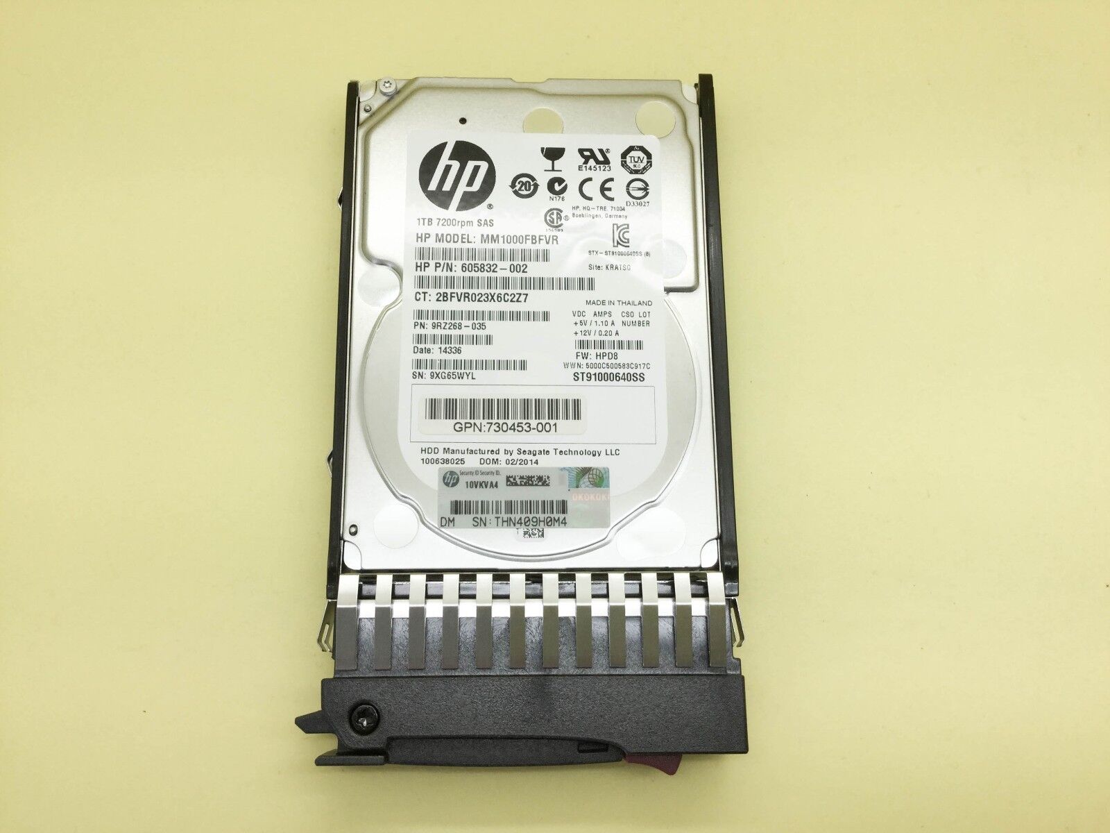 HP C8S62A MSA 1TB 6G SAS 7.2K 2.5 inch DP MDL Hard Drive 730706-001