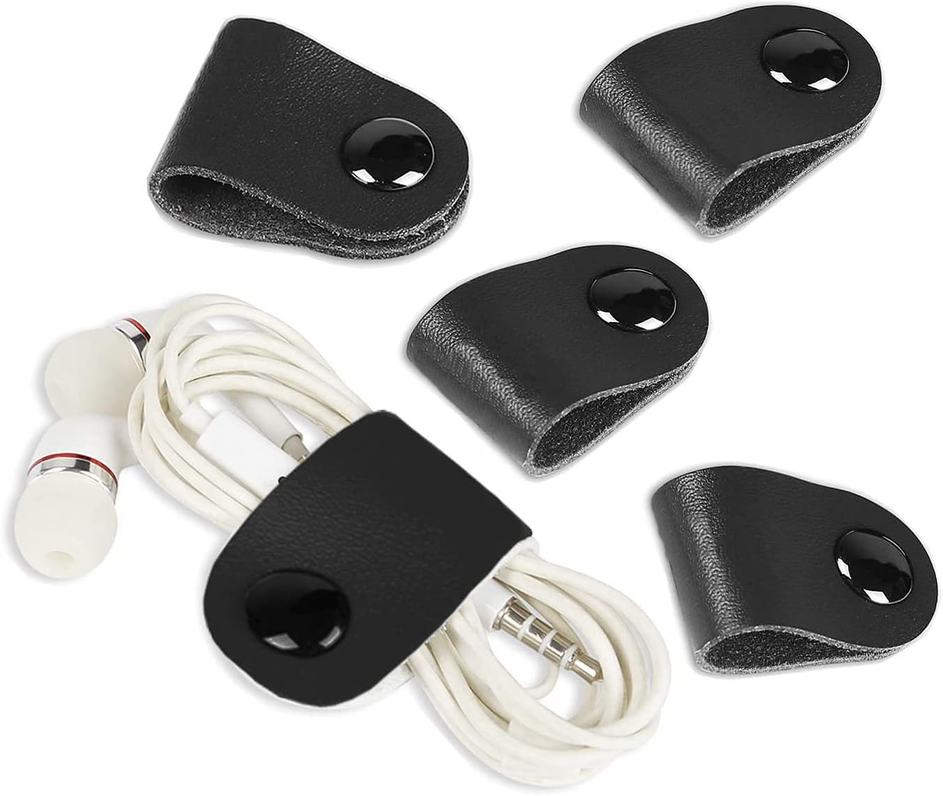Genuine Leather Cord Organizer,Cord Keeper,Cable Organizer USB Holder,Cable Mana
