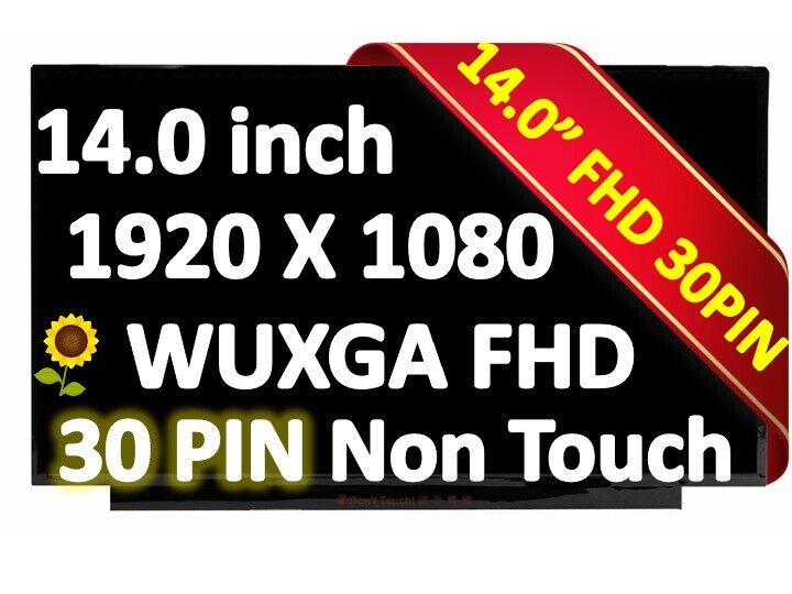 New LCD Screen for IPS Wide View NV140FHM-N3B NV140FHM-N3K 30pin NON-Touch FHD