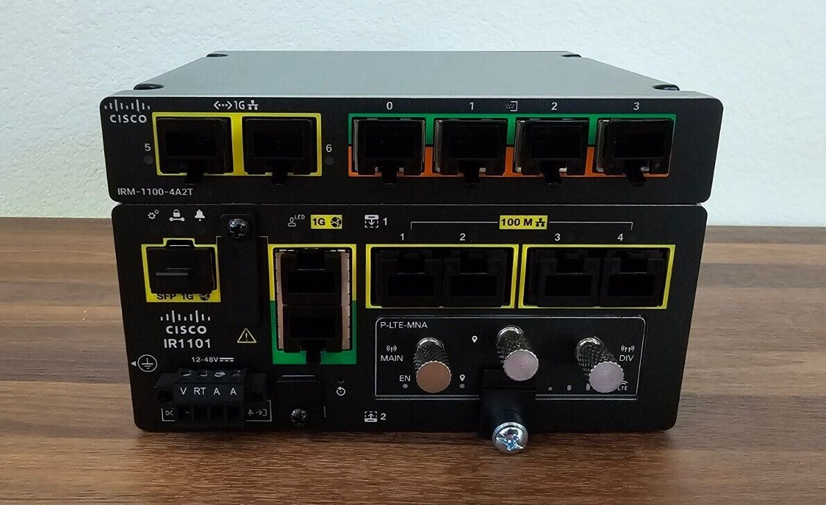 Cisco Catalyst IR1101-A-K9 IRM-1100-4AT Rugged Series Industrial Router New Open
