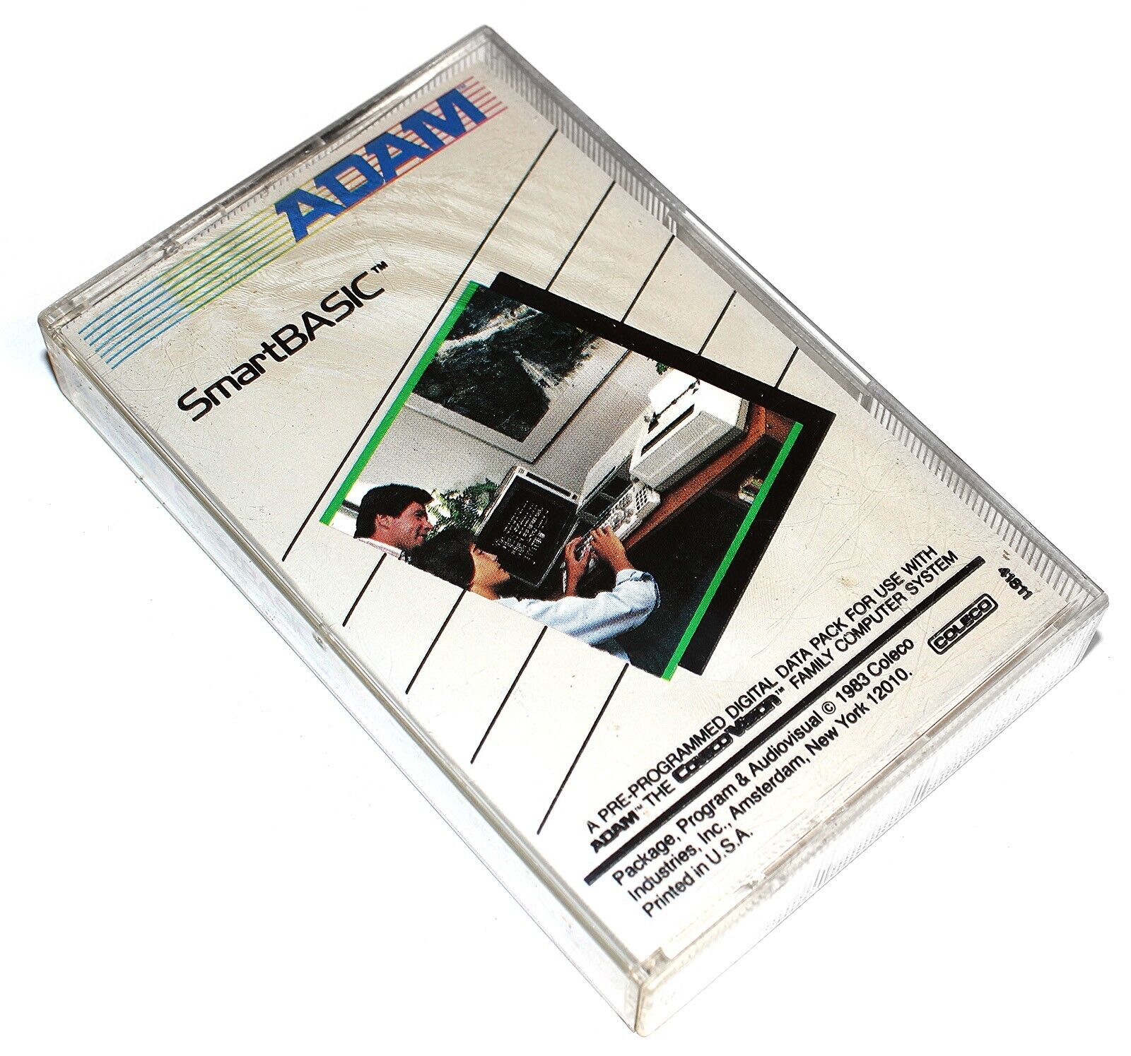 ADAM SmartBASIC Pre-Programmed Digital Data Pack Cassette (1984) - Coleco Vision