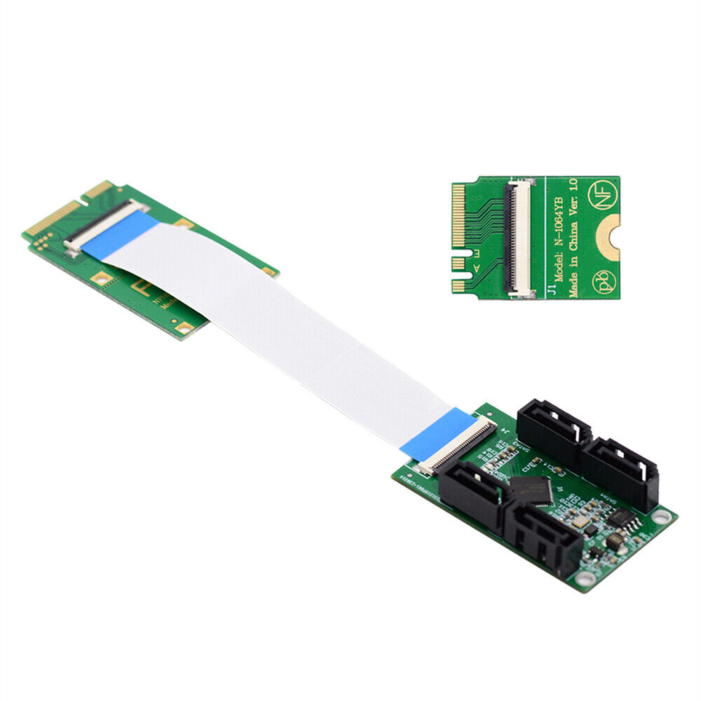 Chenyang Mini PCI-E PCI Express & NGFF A+E Key to SATA 3.0 Adapter Cable 6Gbps